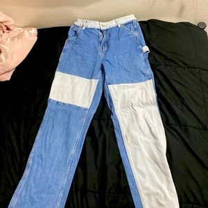 Mixed Light/Dark Blue Jeans